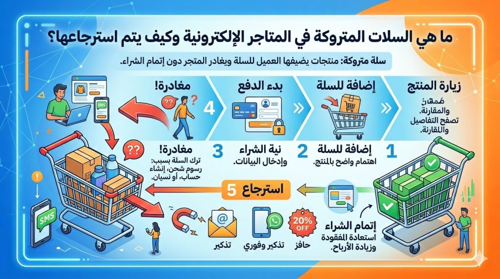 ما هي السلات المتروكة في المتاجر الإلكترونية